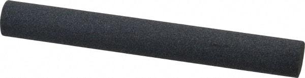 Norton - 4" Long x 1/2" Diam x 1/2" Thick, Silicon Carbide Sharpening Stone - Round, Medium Grade - Apex Tool & Supply