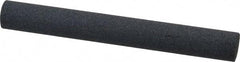 Norton - 4" Long x 1/2" Diam x 1/2" Thick, Silicon Carbide Sharpening Stone - Round, Medium Grade - Apex Tool & Supply