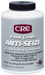 CRC - 16 oz Bottle High Temperature Anti-Seize Lubricant - Aluminum, -65 to 1,800°F, Opaque Off-White, Food Grade, Water Resistant - Apex Tool & Supply