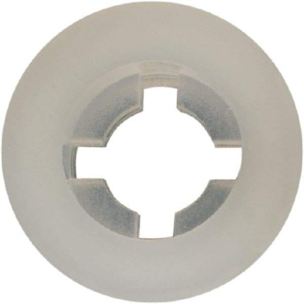 Made in USA - #4 Screw, 0.102" ID, Nylon Internal Tooth Lock Washer - 17/64" OD, Grade 6/6 - Apex Tool & Supply
