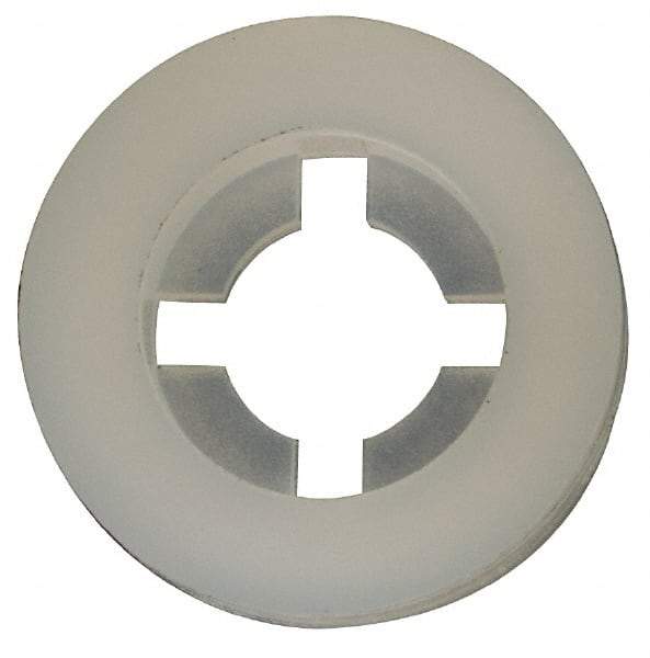 Made in USA - #6 Screw, 0.128" ID, Nylon Internal Tooth Lock Washer - 21/64" OD, Grade 6/6 - Apex Tool & Supply