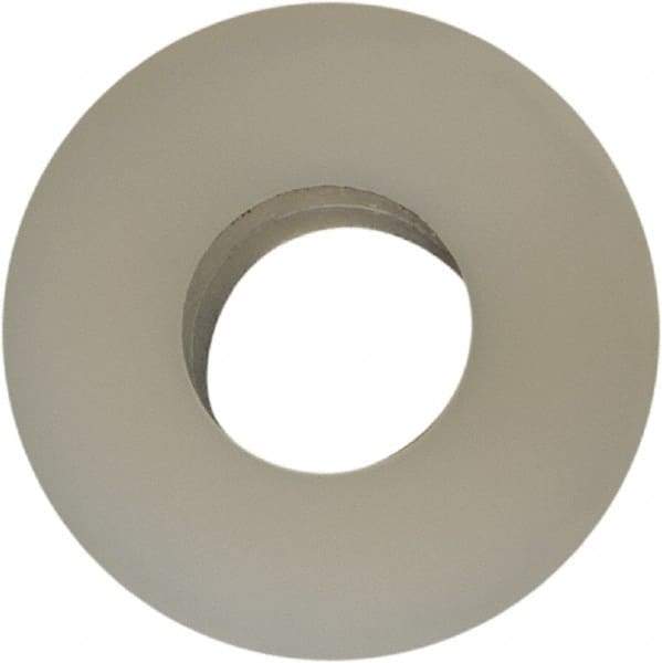 Made in USA - #6 Screw, Grade 6/6 Nylon Standard Flat Washer - 3.56mm ID x 5/16" OD, 1.57mm Thick - Apex Tool & Supply