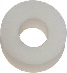 Made in USA - #6 Screw, Grade 6/6 Nylon Standard Flat Washer - 3.56mm ID x 5/16" OD, 3.18mm Thick - Apex Tool & Supply