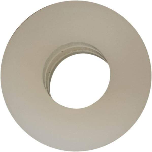 Made in USA - #8 Screw, Grade 6/6 Nylon Standard Flat Washer - 4.34mm ID x 3/8" OD, 3.18mm Thick - Apex Tool & Supply