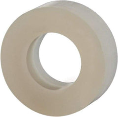 Made in USA - #10 Screw, Grade 6/6 Nylon Standard Flat Washer - 4.93mm ID x 3/8" OD, 3.18mm Thick - Apex Tool & Supply
