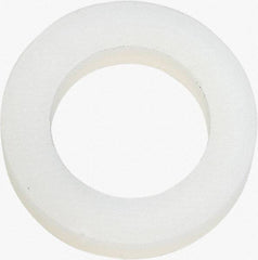 Made in USA - 5/16" Screw, Grade 6/6 Nylon Standard Flat Washer - 8.05mm ID x 1/2" OD, 2.36mm Thick - Apex Tool & Supply