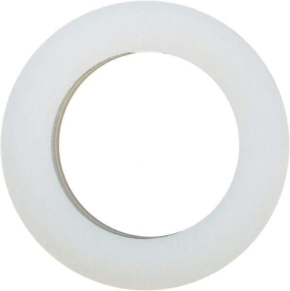 Made in USA - 5/16" Screw, Grade 6/6 Nylon Standard Flat Washer - 8.05mm ID x 1/2" OD, 3.18mm Thick - Apex Tool & Supply