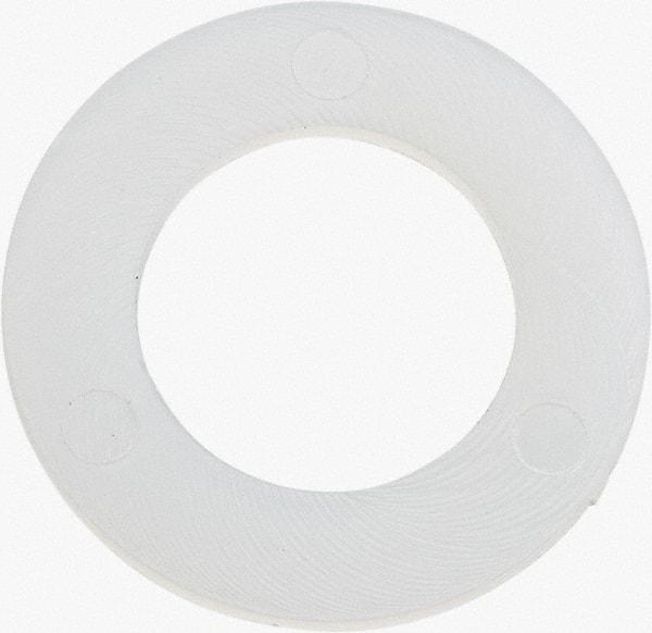 Made in USA - 7/16" Screw, Grade 6/6 Nylon Standard Flat Washer - 11.25mm ID x 3/4" OD, 0.81mm Thick - Apex Tool & Supply