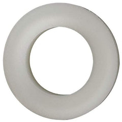 Made in USA - 7/16" Screw, Grade 6/6 Nylon Standard Flat Washer - 11.25mm ID x 3/4" OD, 3.18mm Thick - Apex Tool & Supply