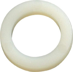 Made in USA - 1/2" Screw, Grade 6/6 Nylon Standard Flat Washer - 12.83mm ID x 3/4" OD, 3.18mm Thick - Apex Tool & Supply