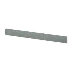 Value Collection - Half Round, Aluminum Oxide, Toolroom Finishing Stick - 4" Long x 3/8" Wide, Medium Grade - Apex Tool & Supply
