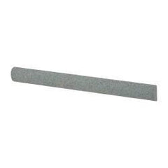 Value Collection - Half Round, Aluminum Oxide, Toolroom Finishing Stick - 4" Long x 3/8" Wide, Medium Grade - Apex Tool & Supply