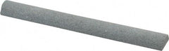 Value Collection - Half Round, Aluminum Oxide, Toolroom Finishing Stick - 4" Long x 1/2" Wide, Medium Grade - Apex Tool & Supply