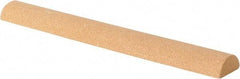 Value Collection - Half Round, Aluminum Oxide, Toolroom Finishing Stick - 4" Long x 1/2" Wide, Fine Grade - Apex Tool & Supply