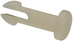 Made in USA - 0.096" Hole Diam, 0.4" OAL, Split Shank, Nylon Panel Rivet - 0.358" Length Under Head, 0.268" Material Thickness, 0.175" Head Diam - Apex Tool & Supply