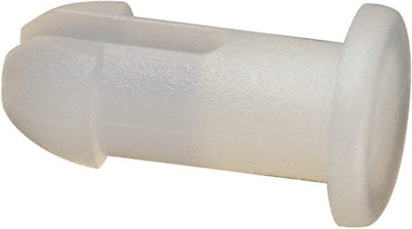 Made in USA - 0.128" Hole Diam, 0.365" OAL, Split Shank, Nylon Panel Rivet - 0.328" Length Under Head, 0.23" Material Thickness, 13/64" Head Diam - Apex Tool & Supply