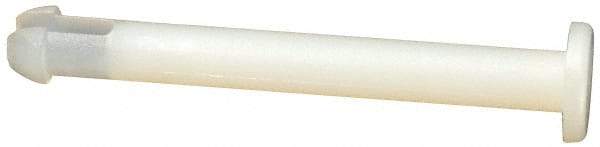 Made in USA - 1/8" to 1/8" Hole Diam, 1.13" OAL, Split Shank, Nylon Panel Rivet - 1.092" Length Under Head, 1.01" Material Thickness, 15/64" Head Diam - Apex Tool & Supply