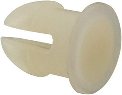 Made in USA - 0.255" Hole Diam, 0.415" OAL, Split Shank, Nylon Panel Rivet - 0.382" Length Under Head, 0.197" Material Thickness, 11/32" Head Diam - Apex Tool & Supply