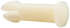 Made in USA - 0.35" to 0.36" Hole Diam, 1.46" OAL, Split Shank, Nylon Panel Rivet - 1.4" Length Under Head, 1.02" Material Thickness, 1/2" Head Diam - Apex Tool & Supply