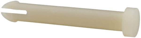 Made in USA - 1/4" to 1/4" Hole Diam, 1-7/8" OAL, Split Shank, Nylon Panel Rivet - 1-3/4" Length Under Head, 1.543" Material Thickness, 3/8" Head Diam - Apex Tool & Supply