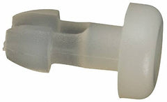 Made in USA - 0.09" Hole Diam, 0.3" OAL, Split Shank, Nylon Panel Rivet - 0.235" Length Under Head, 0.14" Material Thickness, 3/16" Head Diam - Apex Tool & Supply