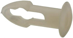 Made in USA - 3/16" Hole Diam, Keyhole Shank, Nylon Panel Rivet - 5/16" Material Thickness, 5/16" Head Diam - Apex Tool & Supply