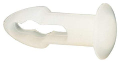 Made in USA - 3/16" Hole Diam, Keyhole Shank, Nylon Panel Rivet - 11/32" Material Thickness, 5/16" Head Diam - Apex Tool & Supply