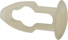 Made in USA - 7/32" Hole Diam, Keyhole Shank, Nylon Panel Rivet - 7/32" Material Thickness, 11/32" Head Diam - Apex Tool & Supply