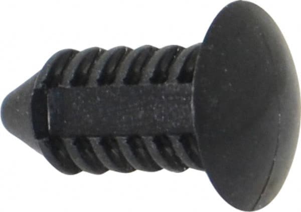 Made in USA - 3/16" Hole Diam, Ratchet Shank, Nylon Panel Rivet - Apex Tool & Supply