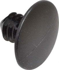 Made in USA - 1/4" to 1/4" Hole Diam, Ratchet Shank, Nylon Panel Rivet - 0.425" Length Under Head, 0.02" to 0.218" Material Thickness, 0.72" Head Diam - Apex Tool & Supply
