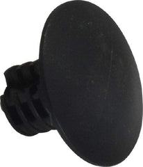 Made in USA - 1/4" to 1/4" Hole Diam, Ratchet Shank, Nylon Panel Rivet - 7/16" Length Under Head, 0.105" to 0.3" Material Thickness, 0.7" Head Diam - Apex Tool & Supply