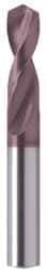Guhring - #50 130° Parabolic Flute Powdered Metal Screw Machine Drill Bit - FIREX Finish, Right Hand Cut, 11mm Flute Length, 36mm OAL, Cone Relief Point, Straight Shank - Apex Tool & Supply