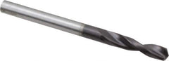 Guhring - 0.1732" 130° Parabolic Flute Powdered Metal Screw Machine Drill Bit - FIREX Finish, Right Hand Cut, 0.9449" Flute Length, 2.2835" OAL, Standard Point, Straight Shank - Apex Tool & Supply