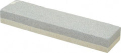 Value Collection - 8" Long x 2" Wide x 1" Thick, Aluminum Oxide Sharpening Stone - Rectangle, 120/240 Grit, Fine, Very Fine Grade - Apex Tool & Supply