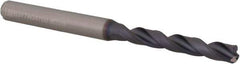 Kennametal - 4.7mm 140° Solid Carbide Jobber Drill - TiAlN Finish, Right Hand Cut, Spiral Flute, Straight Shank, 74mm OAL, Standard Point - Apex Tool & Supply