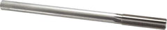 Made in USA - 0.6245" High Speed Steel 8 Flute Chucking Reamer - Straight Flute, 0.5615" Straight Shank, 2-1/4" Flute Length, 9" OAL - Apex Tool & Supply
