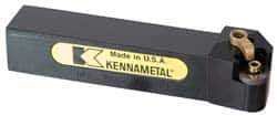 Kennametal - MRGN, Right Hand Cut, 15° Lead Angle, 1-1/2" Shank Height x 1-1/2" Shank Width, Negative Rake Indexable Turning Toolholder - 6" OAL, RN..43 Insert Compatibility, Series Kenloc - Apex Tool & Supply