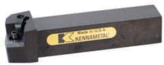 Kennametal - MSRN, Right Hand Cut, 15° Lead Angle, 3/4" Shank Height x 3/4" Shank Width, Negative Rake Indexable Turning Toolholder - 4-1/2" OAL, SN..43. Insert Compatibility, Series Kenloc - Apex Tool & Supply