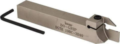 Iscar - External Thread, 0.787" Max Depth of Cut, 3mm Min Groove Width, 6" OAL, Right Hand Indexable Grooving Cutoff Toolholder - 3/4" Shank Height x 3/4" Shank Width, DG.C 3.. Insert Style, DGT Toolholder Style, Series Do-Grip - Apex Tool & Supply
