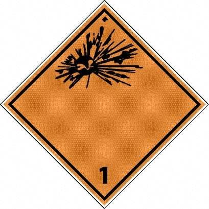 NMC - Blank - No Legend DOT Shipping Label - 4" High x 4" Wide - Apex Tool & Supply