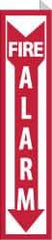 NMC - Fire Alarm, Plastic Fire Sign - 4" Wide x 18" High - Apex Tool & Supply
