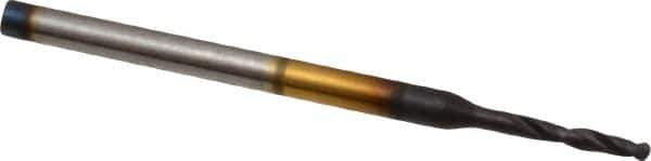 Guhring - 0.0827" 130° Powdered Metal Jobber Drill - FIREX Finish, Right Hand Cut, Parabolic Flute, Straight Shank, 1-15/16" OAL, Cone Relief Point - Apex Tool & Supply