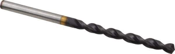 Guhring - #18 130° Powdered Metal Jobber Drill - FIREX Finish, Right Hand Cut, Parabolic Flute, Straight Shank, 3-5/32" OAL, Cone Relief Point - Apex Tool & Supply