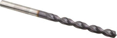 Guhring - 0.2205" 130° Powdered Metal Jobber Drill - FIREX Finish, Right Hand Cut, Parabolic Flute, Straight Shank, 3-21/32" OAL, Cone Relief Point - Apex Tool & Supply