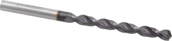 Guhring - 0.2283" 130° Powdered Metal Jobber Drill - FIREX Finish, Right Hand Cut, Parabolic Flute, Straight Shank, 3-21/32" OAL, Cone Relief Point - Apex Tool & Supply