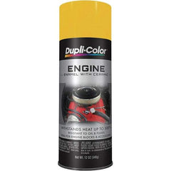 Dupli-Color - 12 oz Daytona Yellow Automotive Heat Resistant Paint - Gloss Finish, 500°F Max Temp, Comes in Aerosol Can - Apex Tool & Supply