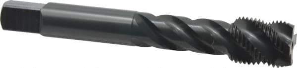 OSG - 5/8-18 UNF 4 Flute 2B Modified Bottoming Spiral Flute Tap - Vanadium High Speed Steel, Oxide Finish, 100mm OAL, Right Hand Flute, Right Hand Thread, Series 220 - Apex Tool & Supply