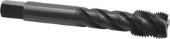 OSG - 5/8-18 UNF 4 Flute 2B Modified Bottoming Spiral Flute Tap - Vanadium High Speed Steel, Oxide Finish, 100mm OAL, Right Hand Flute, Right Hand Thread, Series 220 - Apex Tool & Supply