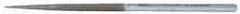Strauss - 8-1/2" OAL Coarse Square Needle Diamond File - 1/4" Wide x 1/4" Thick, 4-3/8 LOC, 181 Grit - Apex Tool & Supply