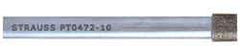 Strauss - 1/8" Head Thickness CBN Grinding Pin - 1/8" Shank Diam x 2" Shank Length, Medium Grade, 80 Grit - Apex Tool & Supply